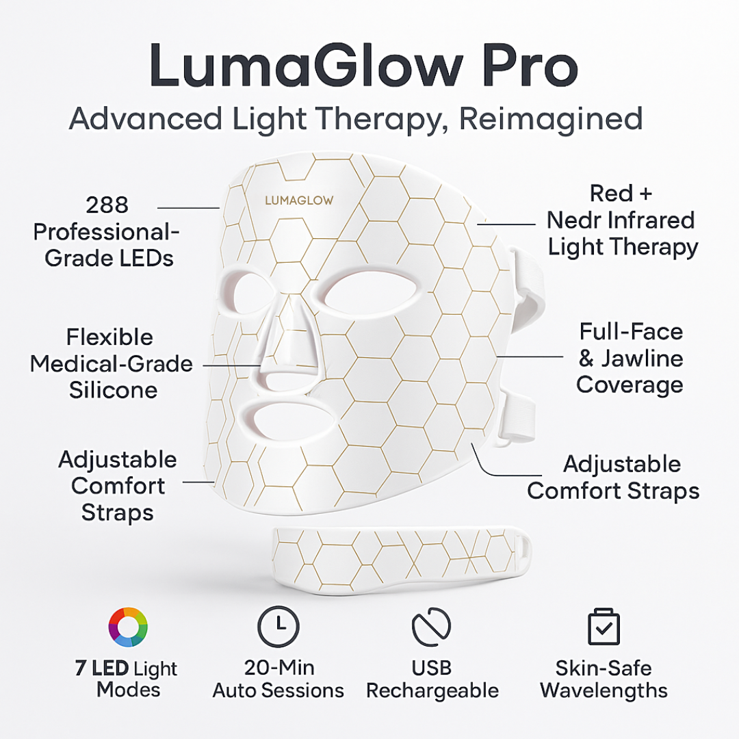 LumaGlow 7-Color LED Mask – Light Therapy for Radiant Skin